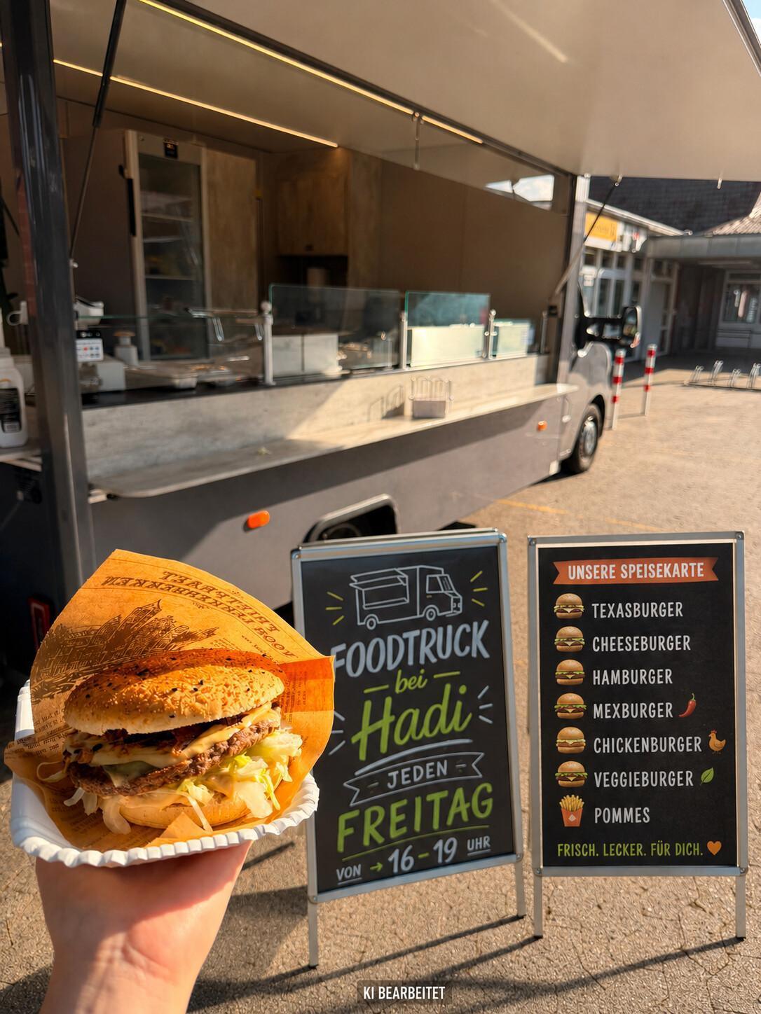 🍔 Heute bei Hadi in Meinersen! Der Petermann Foodtruck ist da – (HEUTE KEINE KARTENZAHLUNG MÖGLICH)