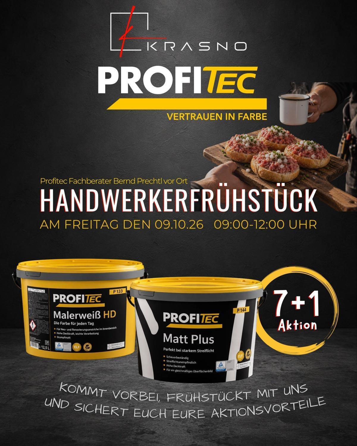 ☕🎨 Handwerkerfrühstück bei Krasno – Frühstücken, beraten lassen und Aktionsvorteile sichern!