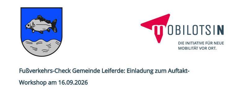 🚶 Fußverkehrs-Check in Leiferde: Gemeinsam für sichere Wege und Schulwege