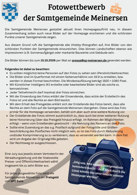 Fotowettbewerb der SG Meinersen