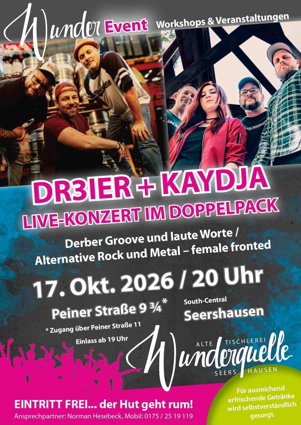 Live Konzert im Doppelpack (Eintritt frei)