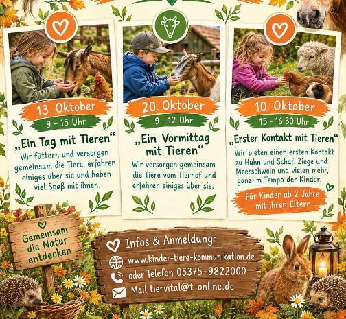 Herbstferien-Programm des Tierhof Bokelberge