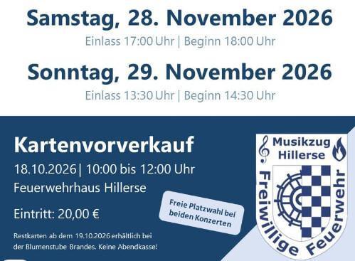 Konzerte im Hillerser Hof