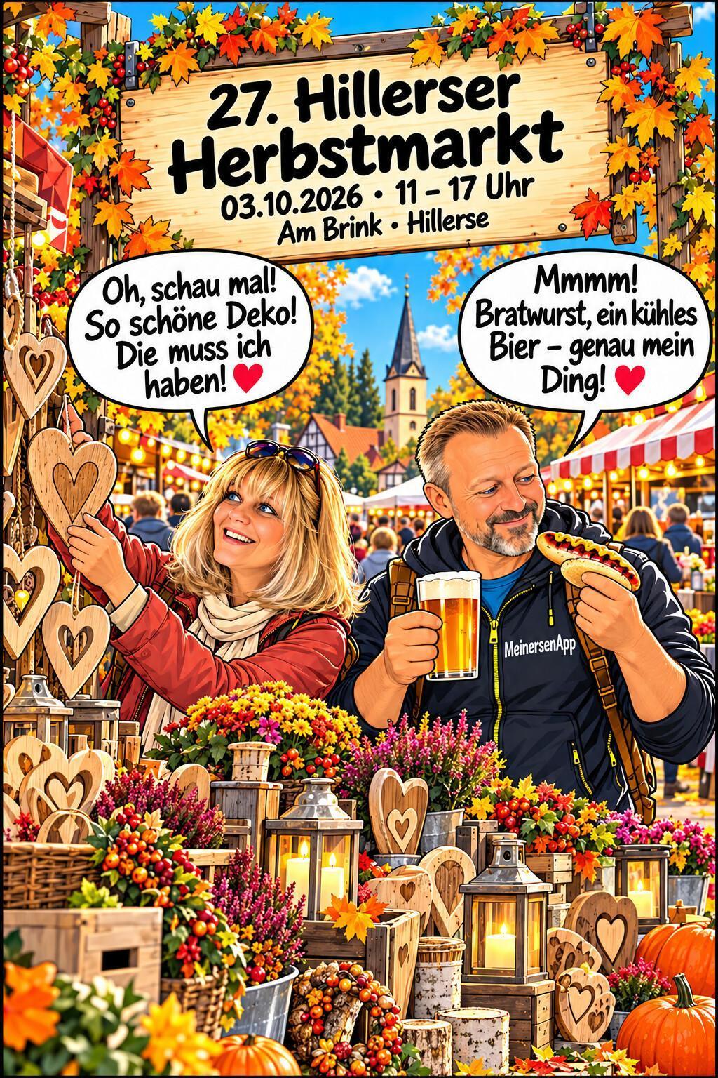 Nicole und Carsten erkunden den Herbstmarkt in Hillerse und das Wohnfest in Ahnsen.