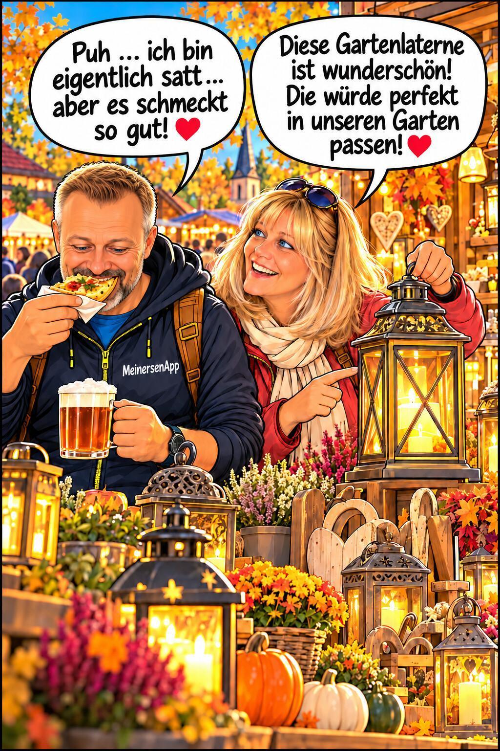 Nicole und Carsten erkunden den Herbstmarkt in Hillerse und das Wohnfest in Ahnsen.