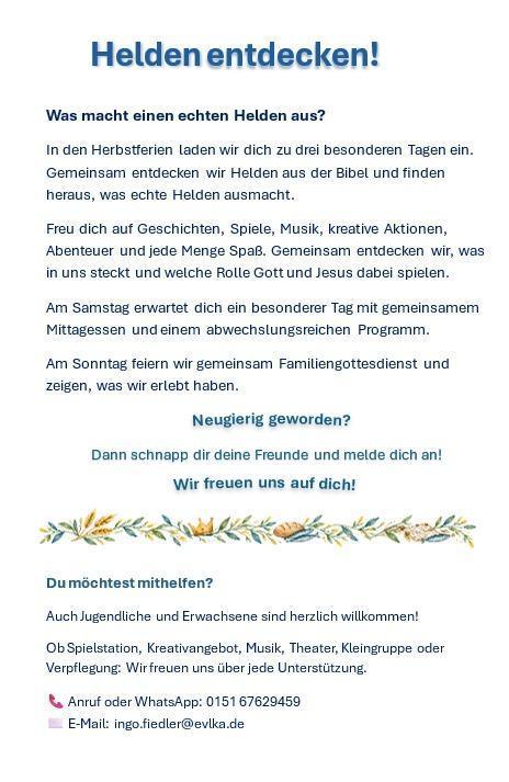 Kinderbibeltag in Müden