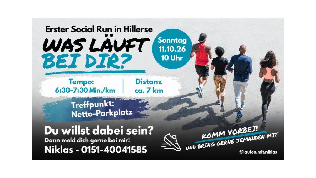 Social Run in Hillerse - WAS LÄUFT BEI DIR?