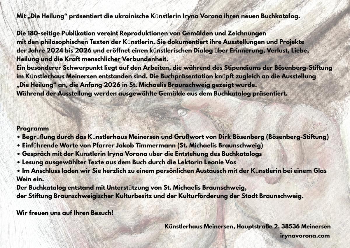 Ausstellung „Die Heilung“ der Künstlerin Iryna Vorona