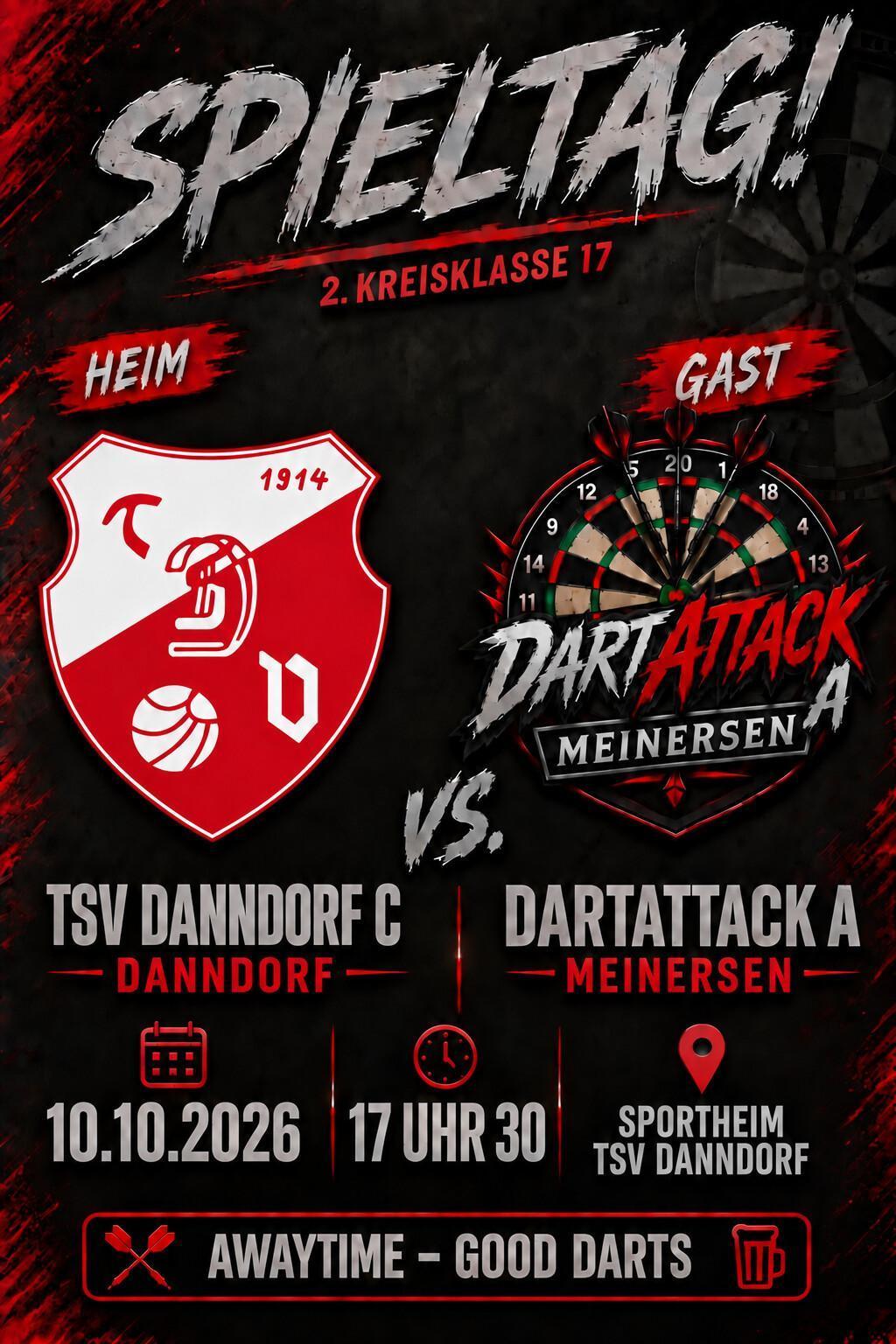 DartAttack Meinersen"Im Osten nix Neues – 2 zu 10 Niederlage"