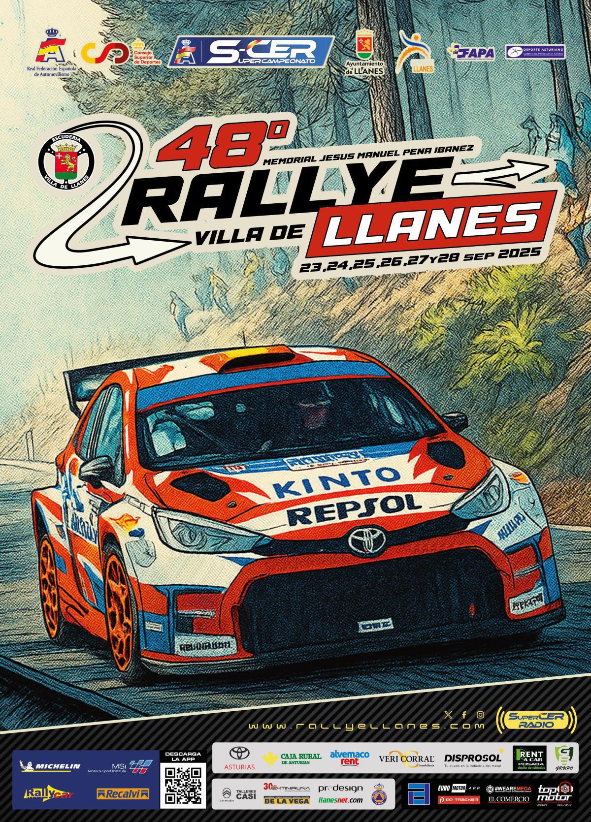  Cartel oficial del 48º Rallye Villa de Llanes