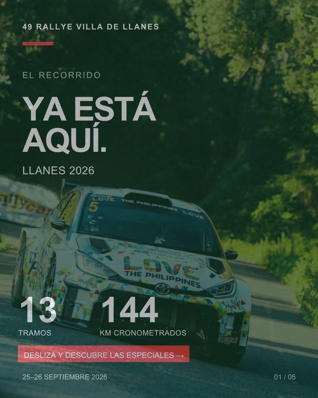 El recorrido del Rallye Villa de Llanes 2026 ya está aquí