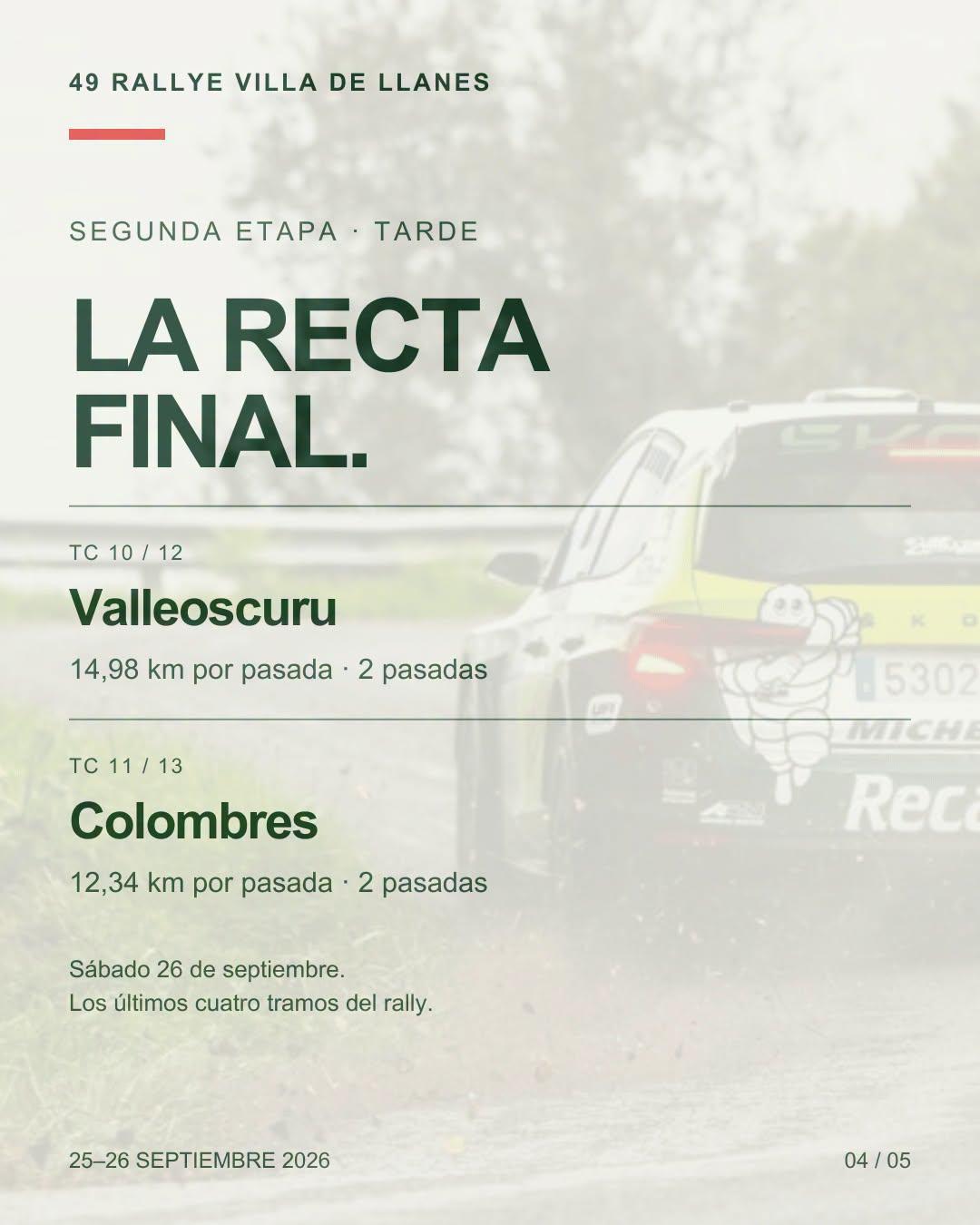 El recorrido del Rallye Villa de Llanes 2026 ya está aquí El recorrido del Rallye Villa de Llanes 2026 ya está aquí