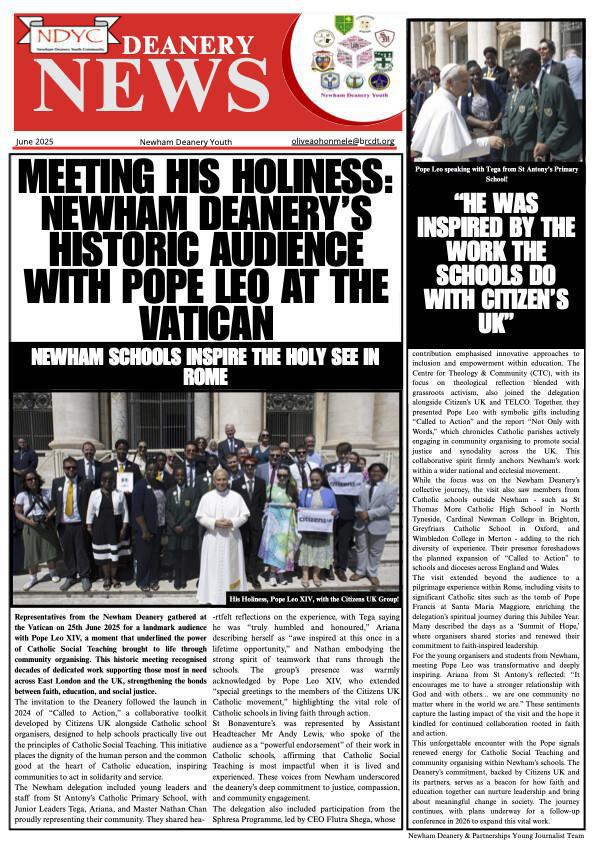 Meeting his holiness...