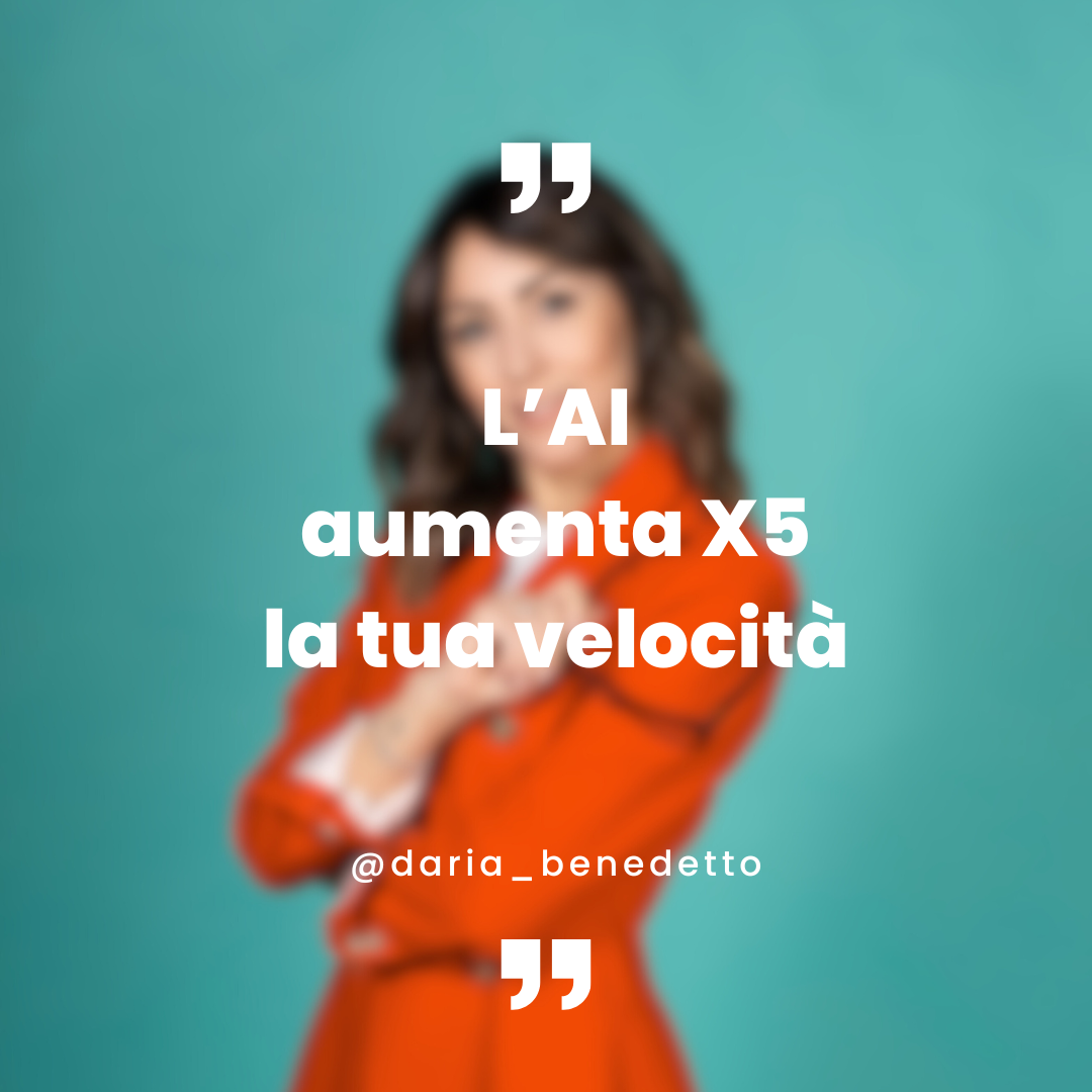L'AI aumenta x5 la tua velocità