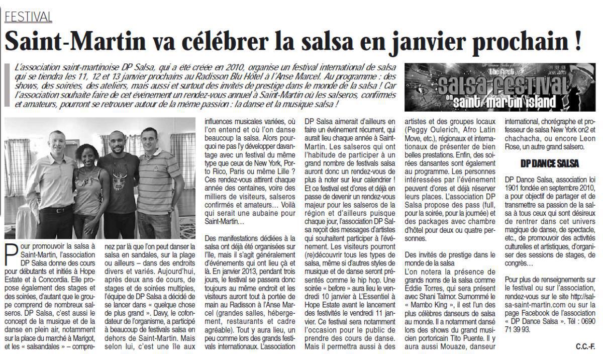 Article du St Martin's Week