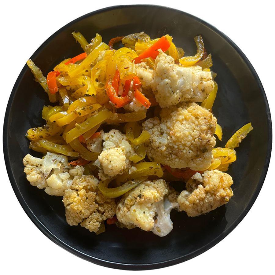 CAULIFLOWER WITH SAUTEED ONIONS AND CARROTS