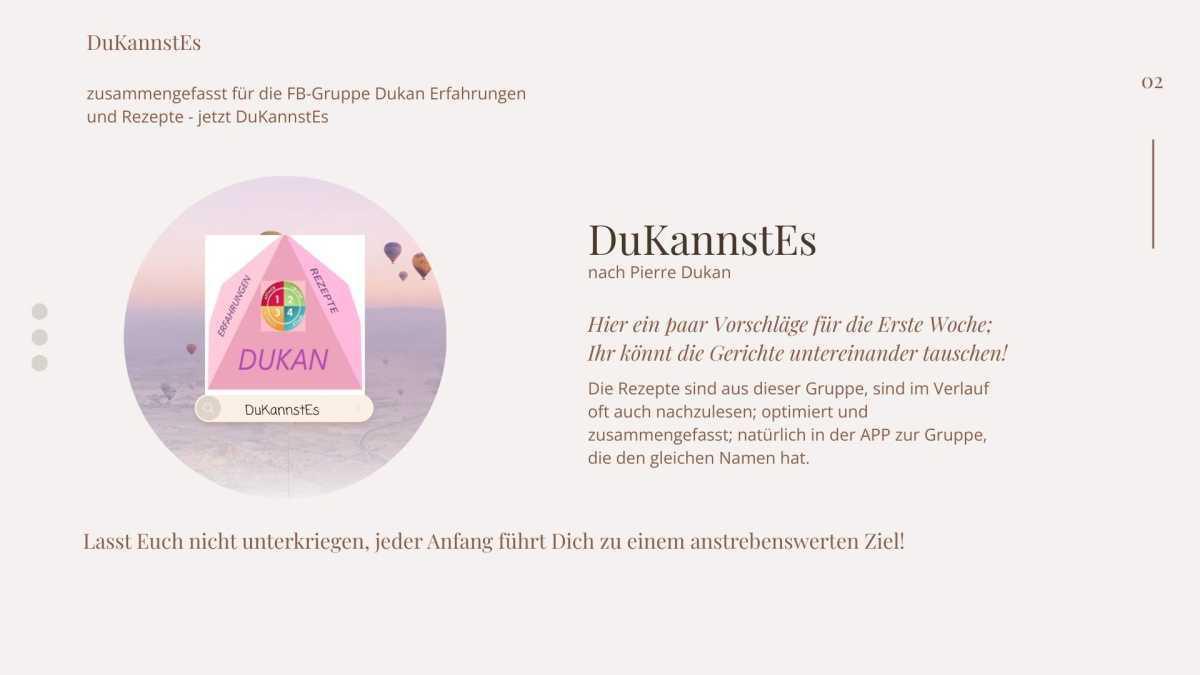 Rezepte für die Startphase