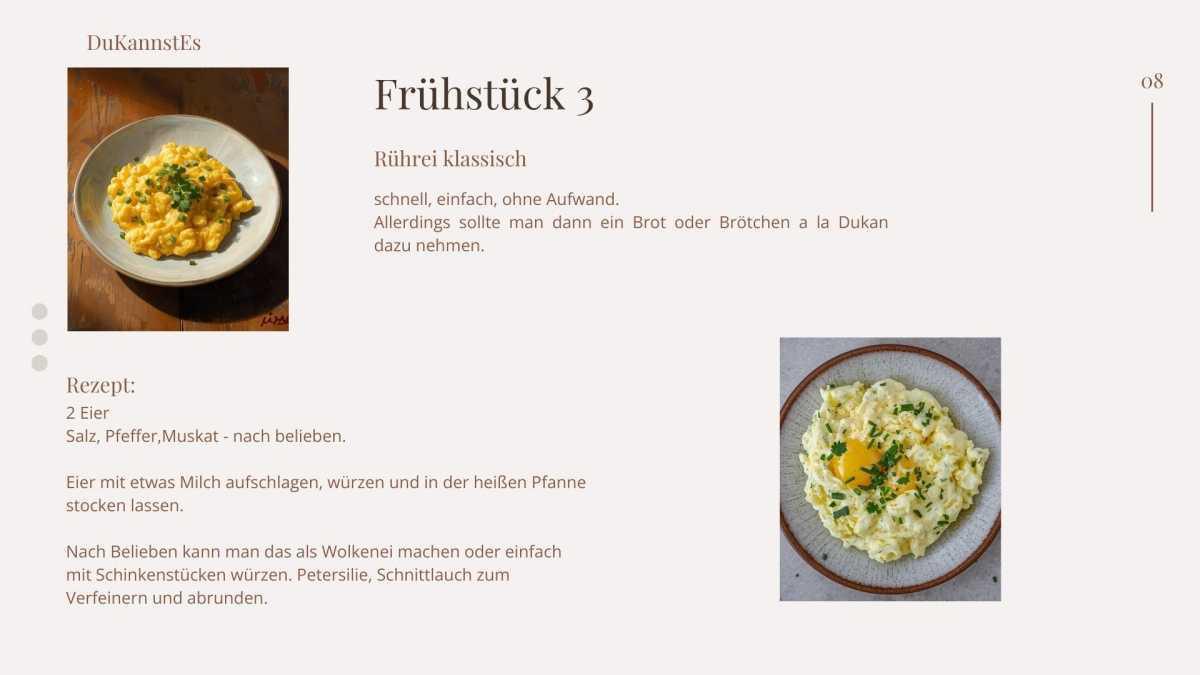 Rezepte für die Startphase