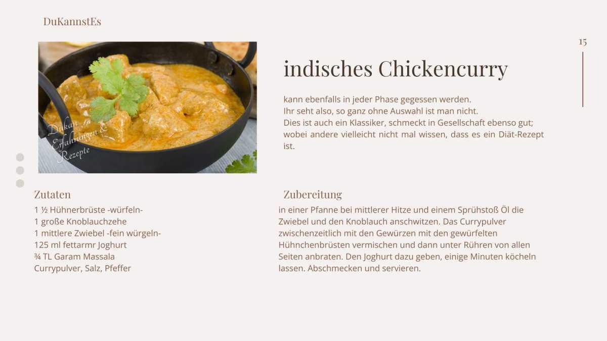 Rezepte für die Startphase