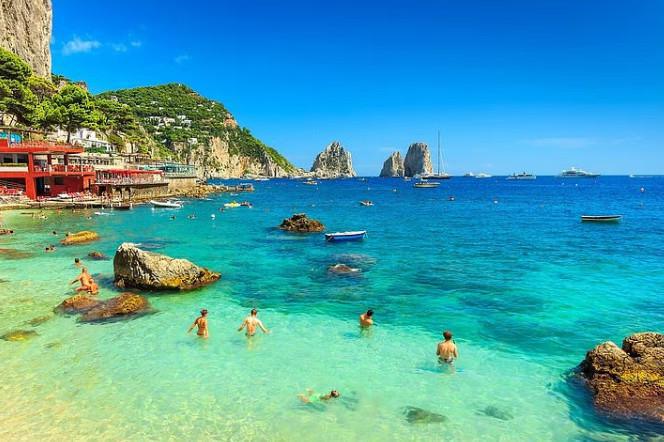 De Naples - Visite de l'île de Capri avec ferry