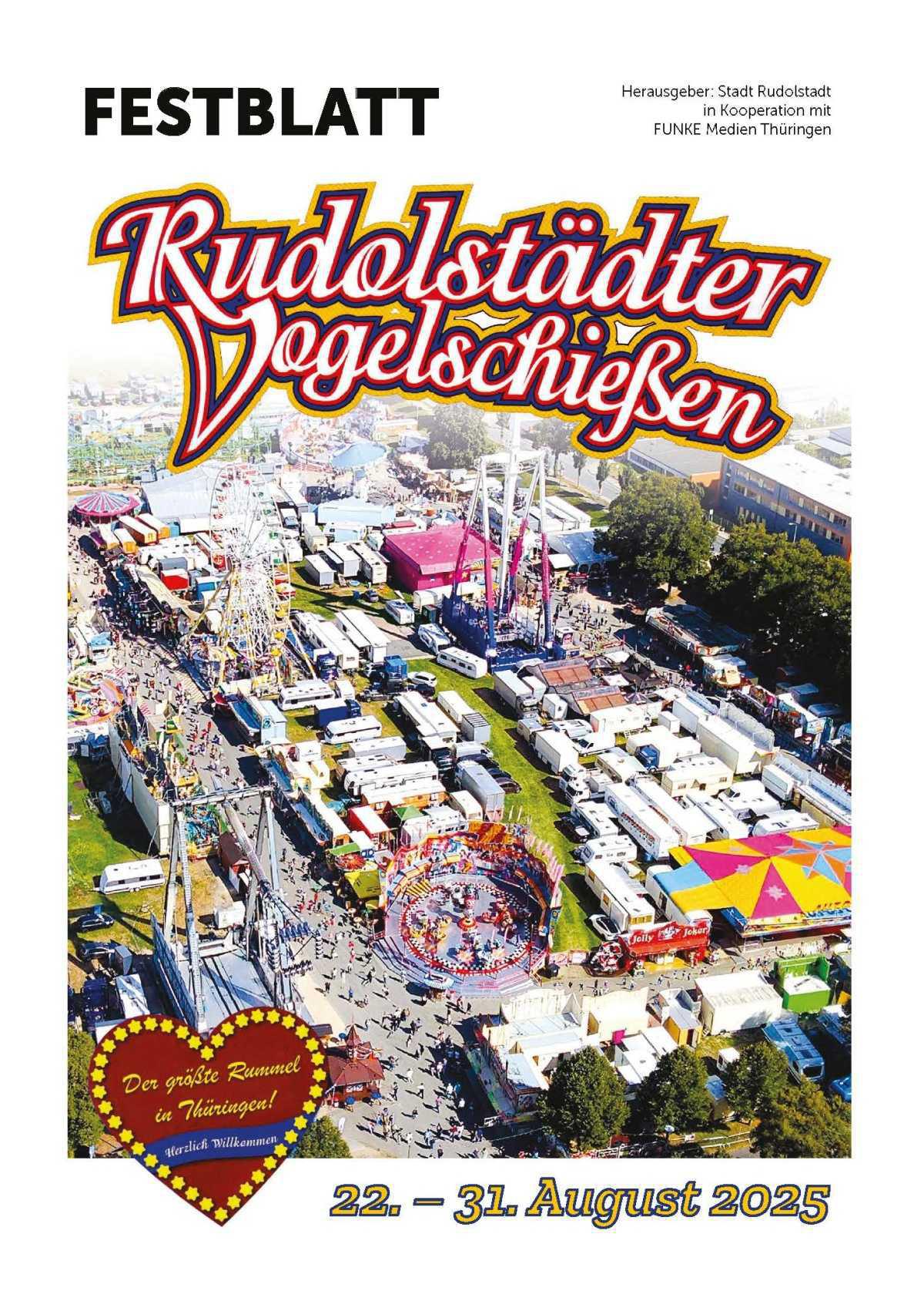 Festblatt zum Rudolstädter Vogelschießen 2025