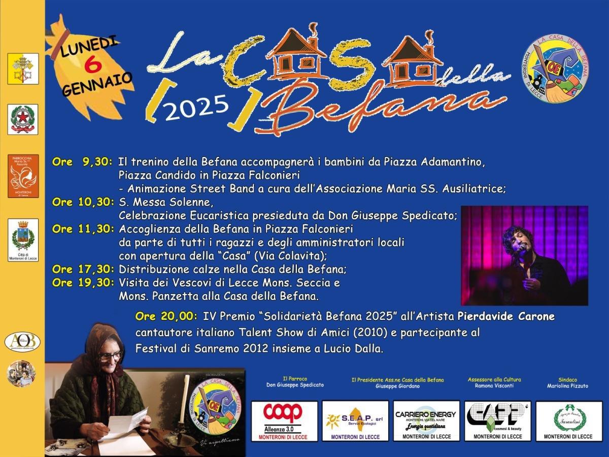 La casa della befana arriva a Monteroni!