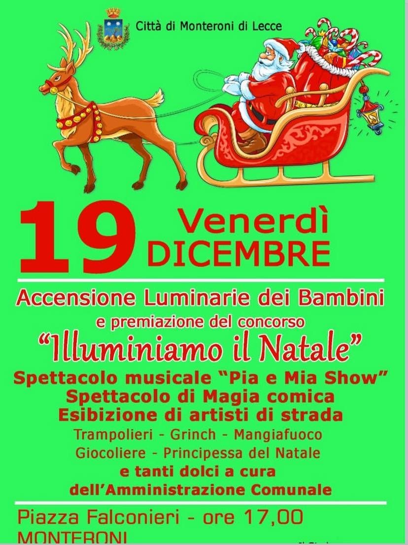 Monteroni si accende con il sorriso dei bambini: una piazza che diventa magia