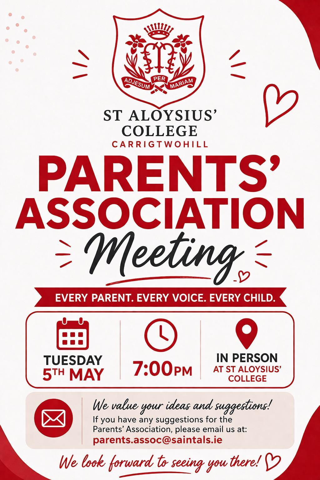 PA Meeting reminder PA Meeting reminder