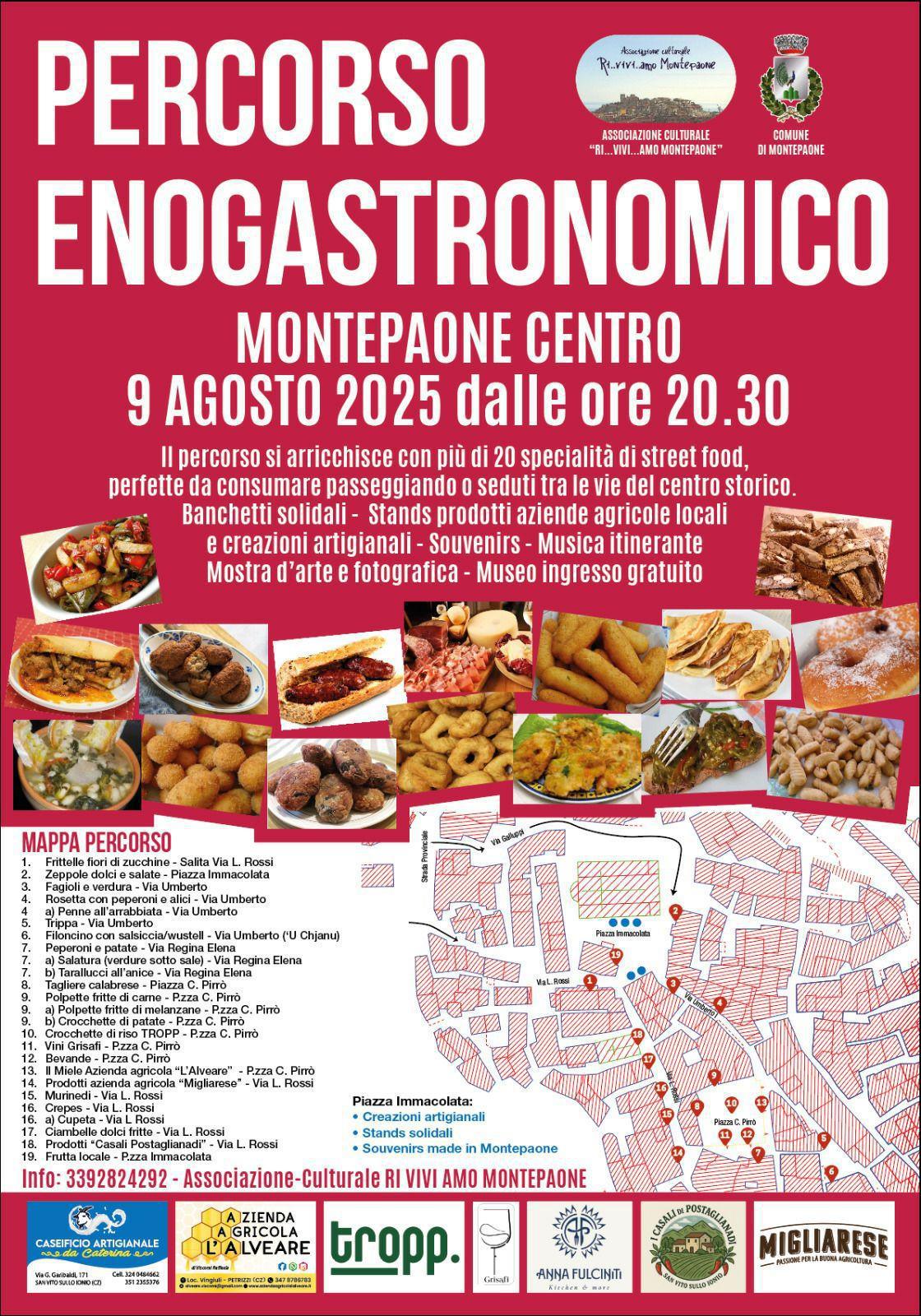 Percorso Enogastronomico (inizio ore 20.30)