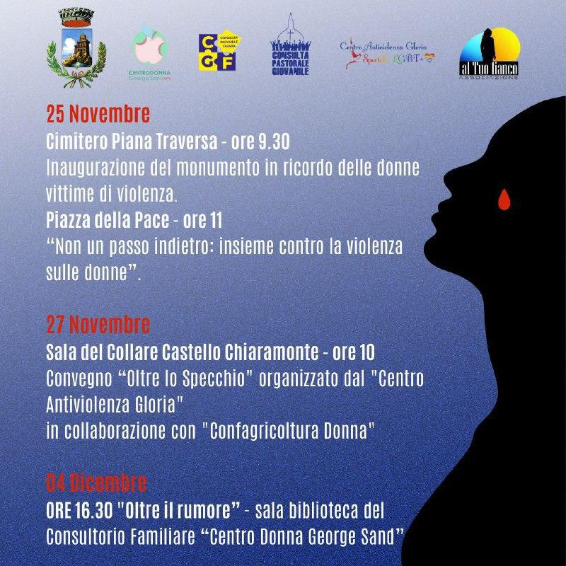 Inaugurazione del monumento in ricordo delle donne vittime di violenza - Per un futuro senza paura (inizio ore 09.30)