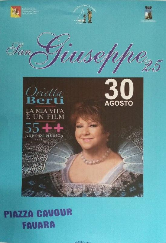 Concerto di Orietta Berti (inizio ore 21.30) 