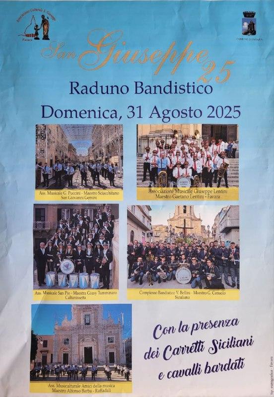 Raduno Bandistico - Con la presenza dei Carretti Siciliani e cavalli bardati