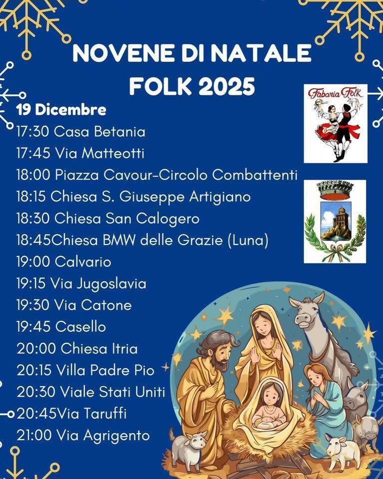 Novene di Natale Folk 2025 (dalle ore 17.30)