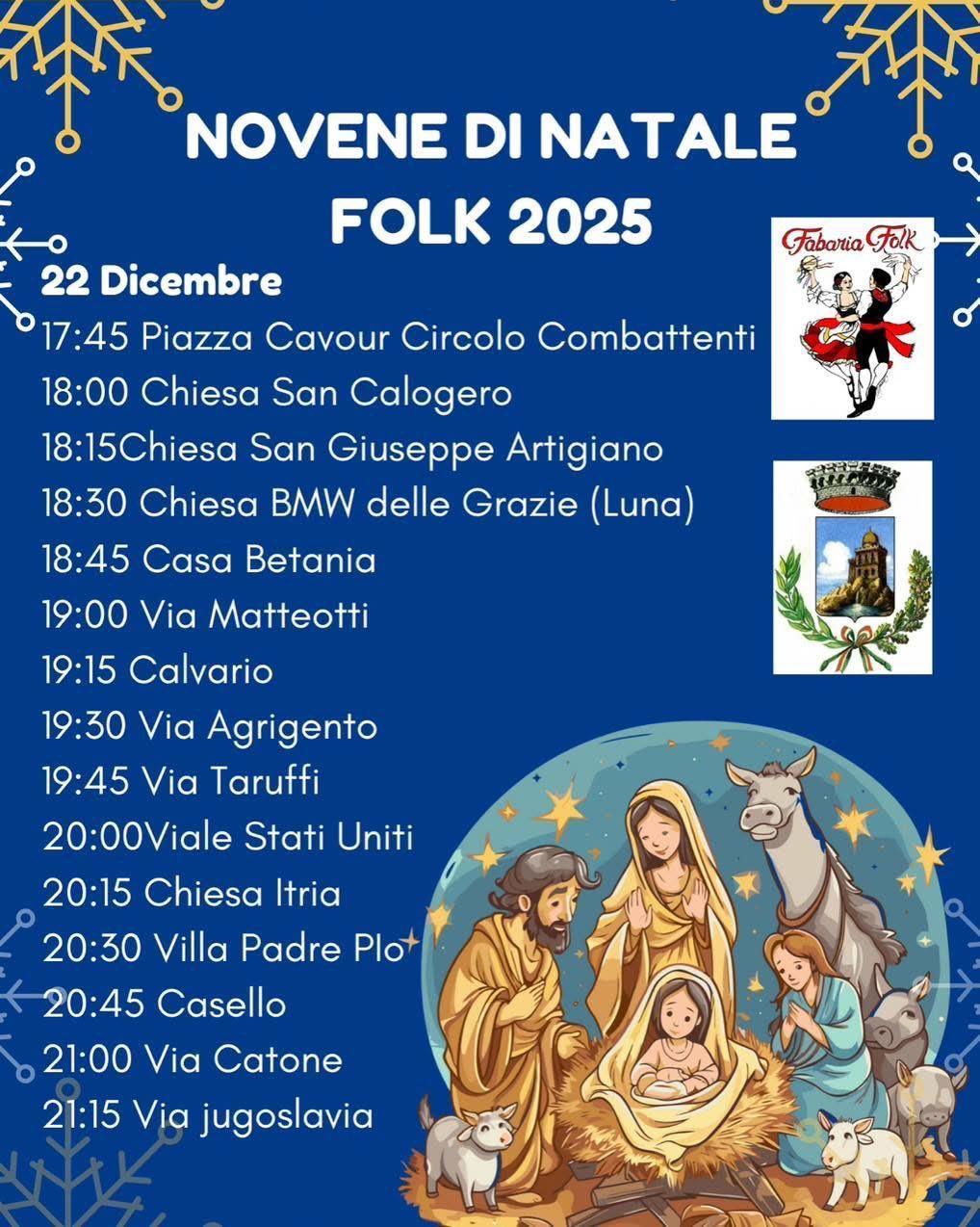 Novene di Natale Folk 2025 (dalle ore 17.45)