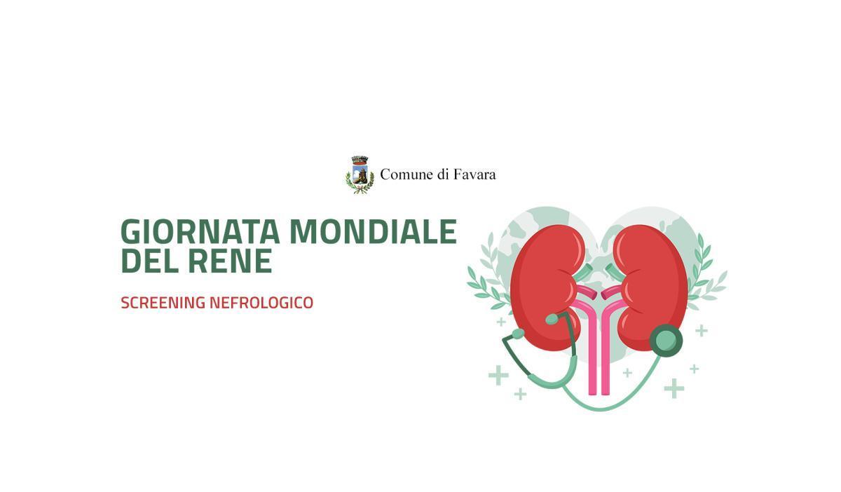 Screening Nefrologico "Giornata Mondiale del rene" (dalle ore 9.00 alle 12.30)