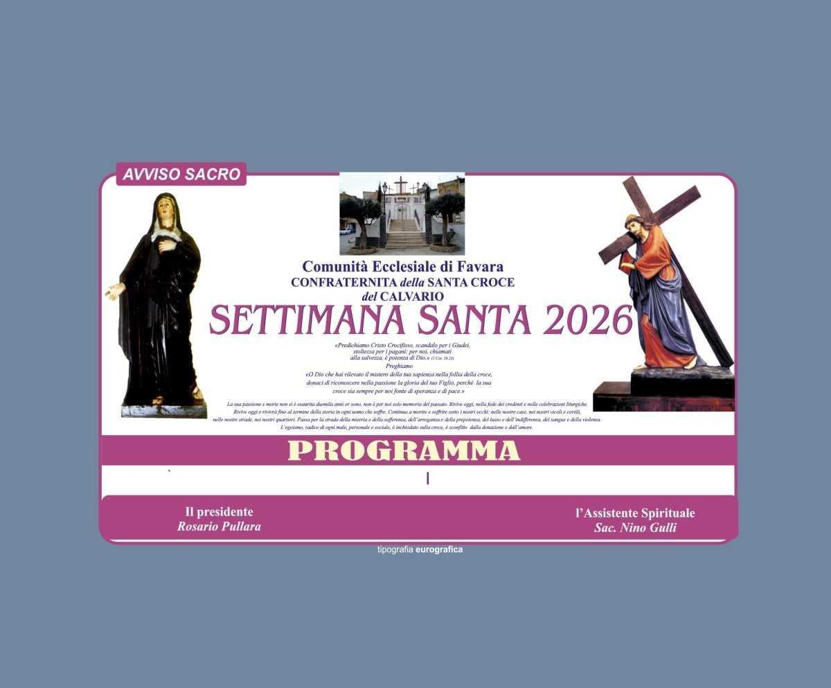 In ogni chiesa Parrocchiale benedizione dei ramoscelli d’ulivo e delle palme