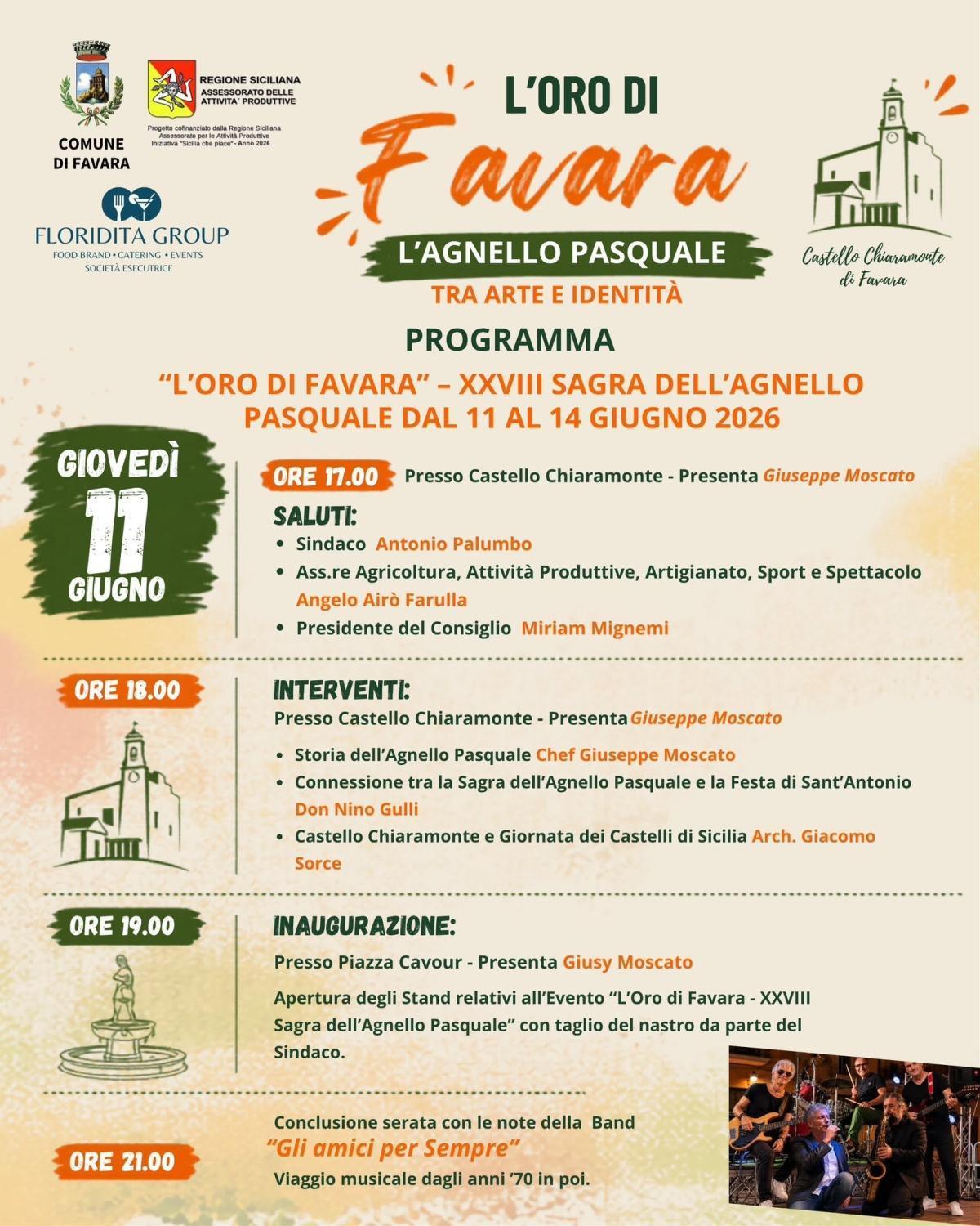 Saluti Istituzionali - XXVIII Sagra dell'Agnello Pasquale (inizio ore 17.00)