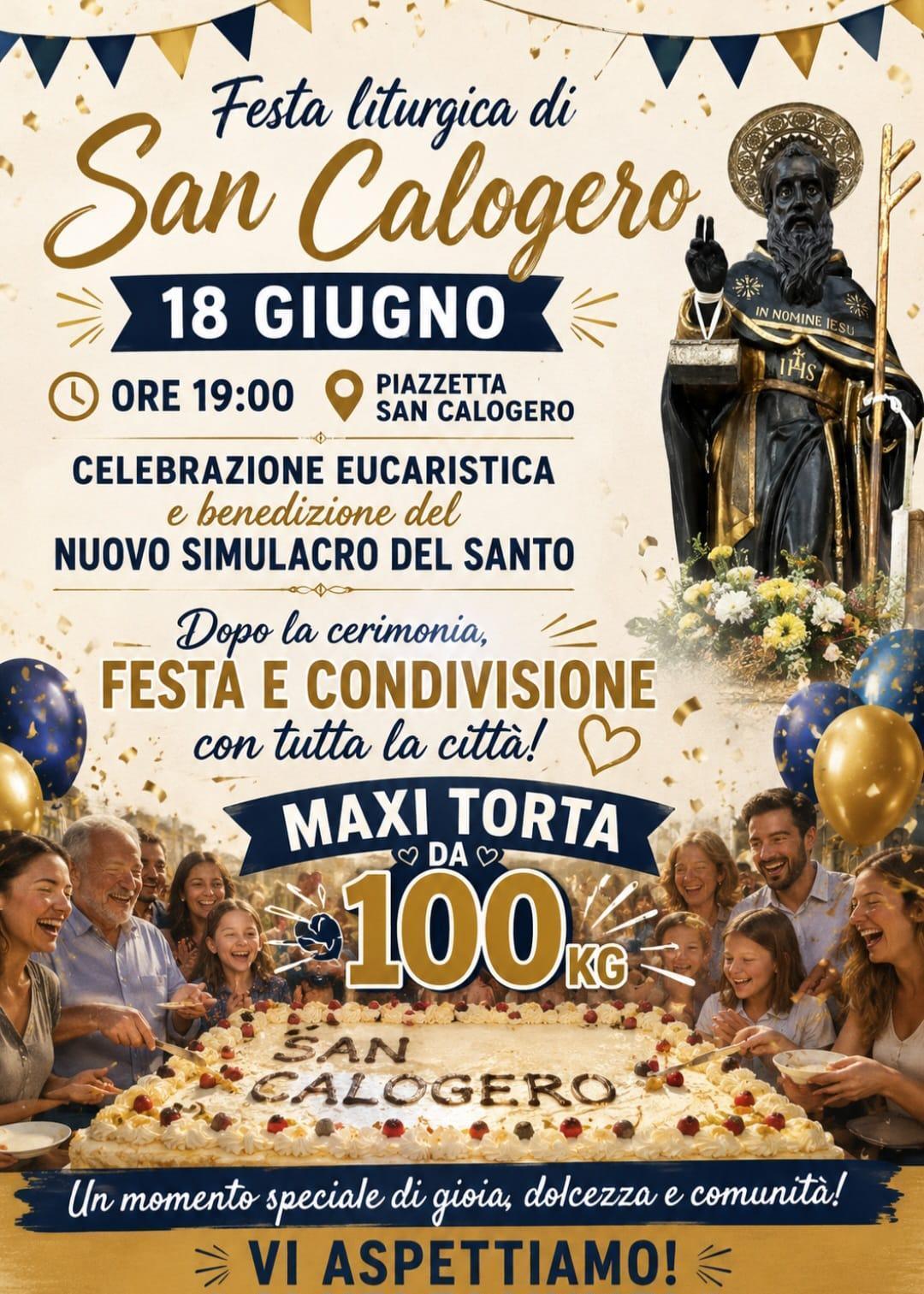Celebrazione Eucaristica e benedizione del Nuovo Simulacro del Santo (inizio ore 19.00)
