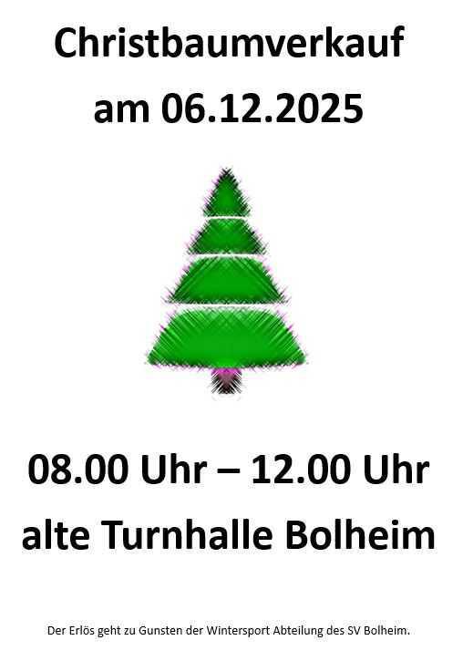 Christbaumverkauf 06.12.2025