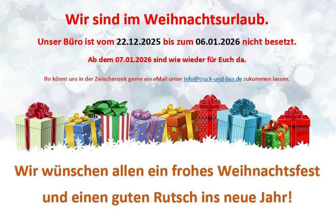 Wir sind im Weihnachtsurlaub!