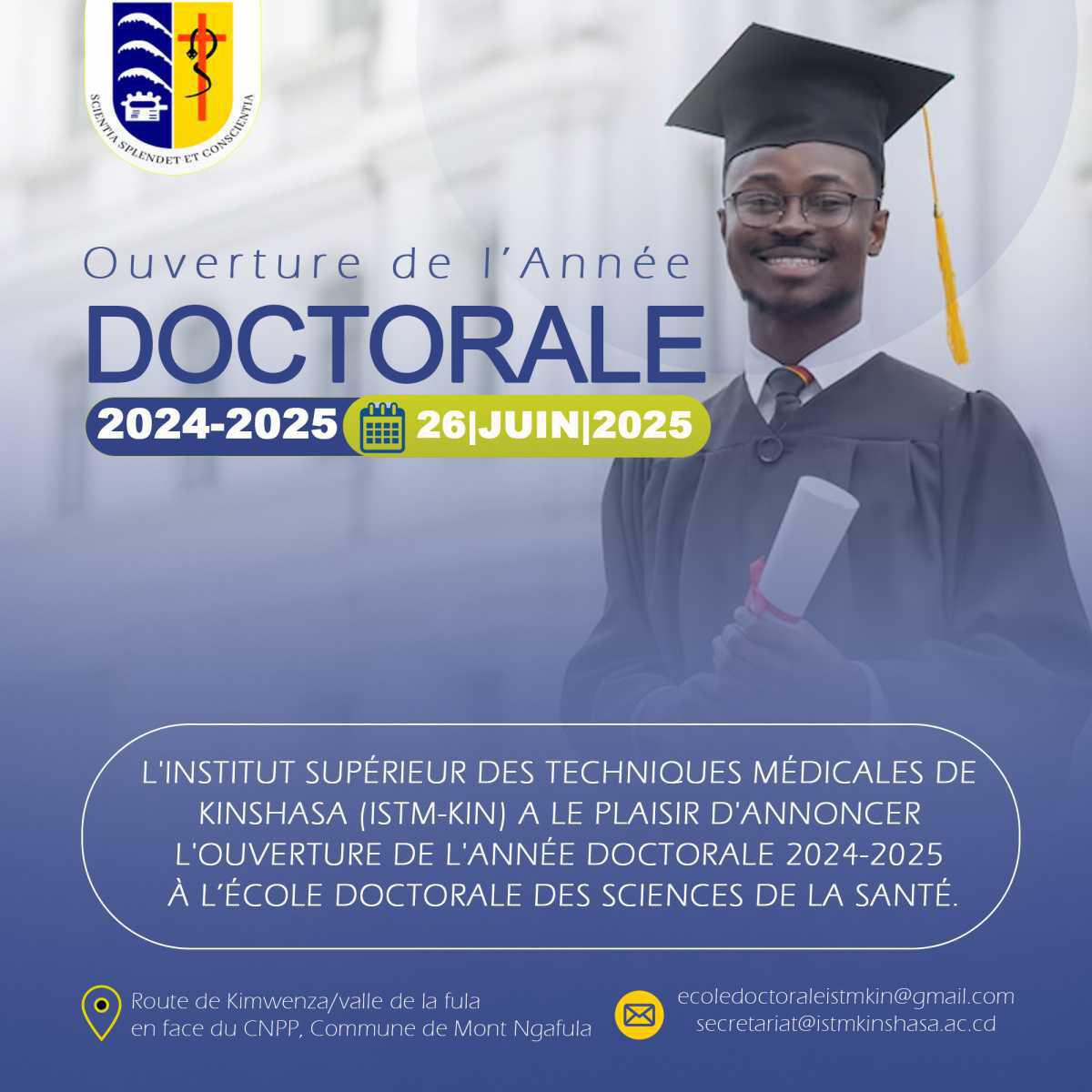 COMMUNIQUÉ :PROGRAMME DE TROISIEME CYCLE N°/Réf : 083/ISTM/TC/OA/MN/2025