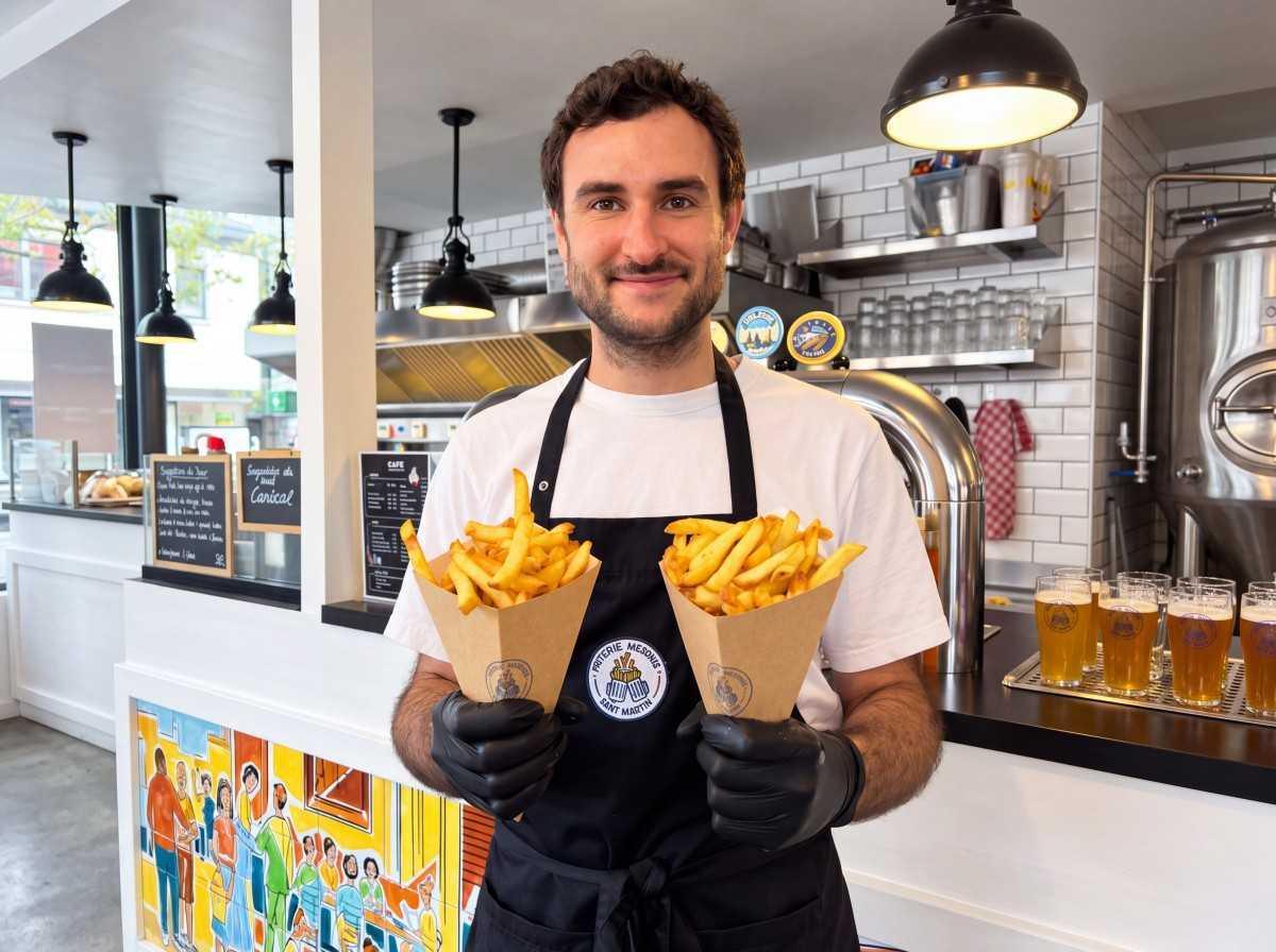 Aurèle Mestré, sacré champion de la frite « all stars ».