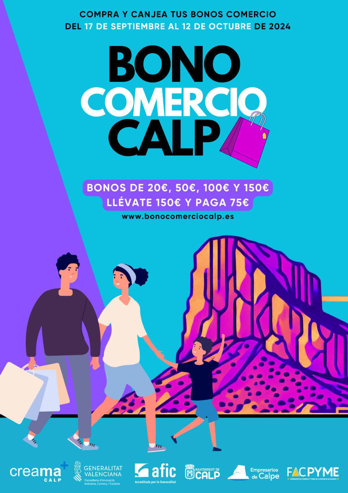 Calp relanza la campaña Bono Comercio para apoyar las compras en negocios locales Calp relanza la campaña Bono Comercio para apoyar las compras en negocios locales