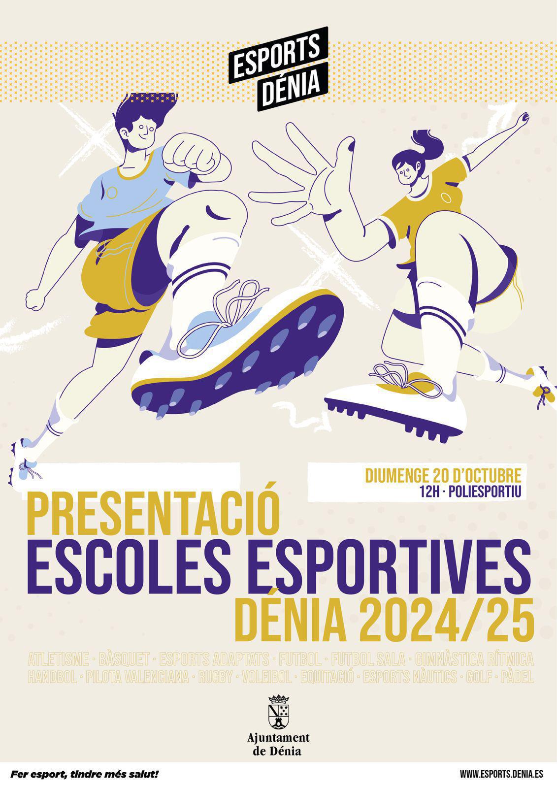 Dénia da inicio al nuevo curso de las Escuelas Deportivas con un evento en el Polideportivo este domingo Dénia da inicio al nuevo curso de las Escuelas Deportivas con un evento en el Polideportivo este domingo
