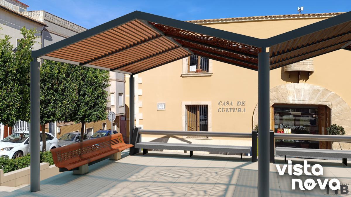 La nueva plaza Major de Ondara contará con más zonas de sombra La nueva plaza Major de Ondara contará con más zonas de sombra