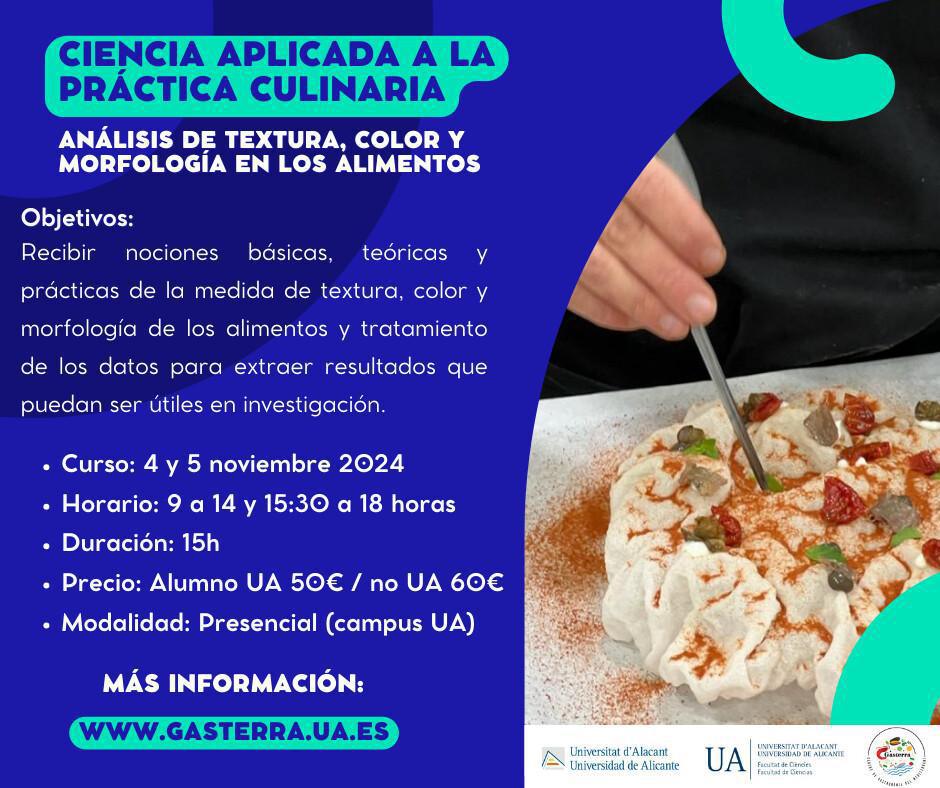 Un diálogo entre ciencia y gastronomía, los nuevos cursos que ofrecerá Gasterra UA-Dénia Un diálogo entre ciencia y gastronomía, los nuevos cursos que ofrecerá Gasterra UA-Dénia