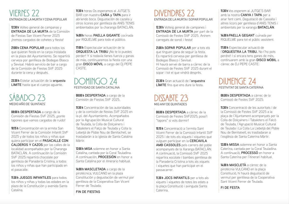 Teulada Moraira a punto de vivir las Fiestas de Santa Catalina Teulada Moraira a punto de vivir las Fiestas de Santa Catalina