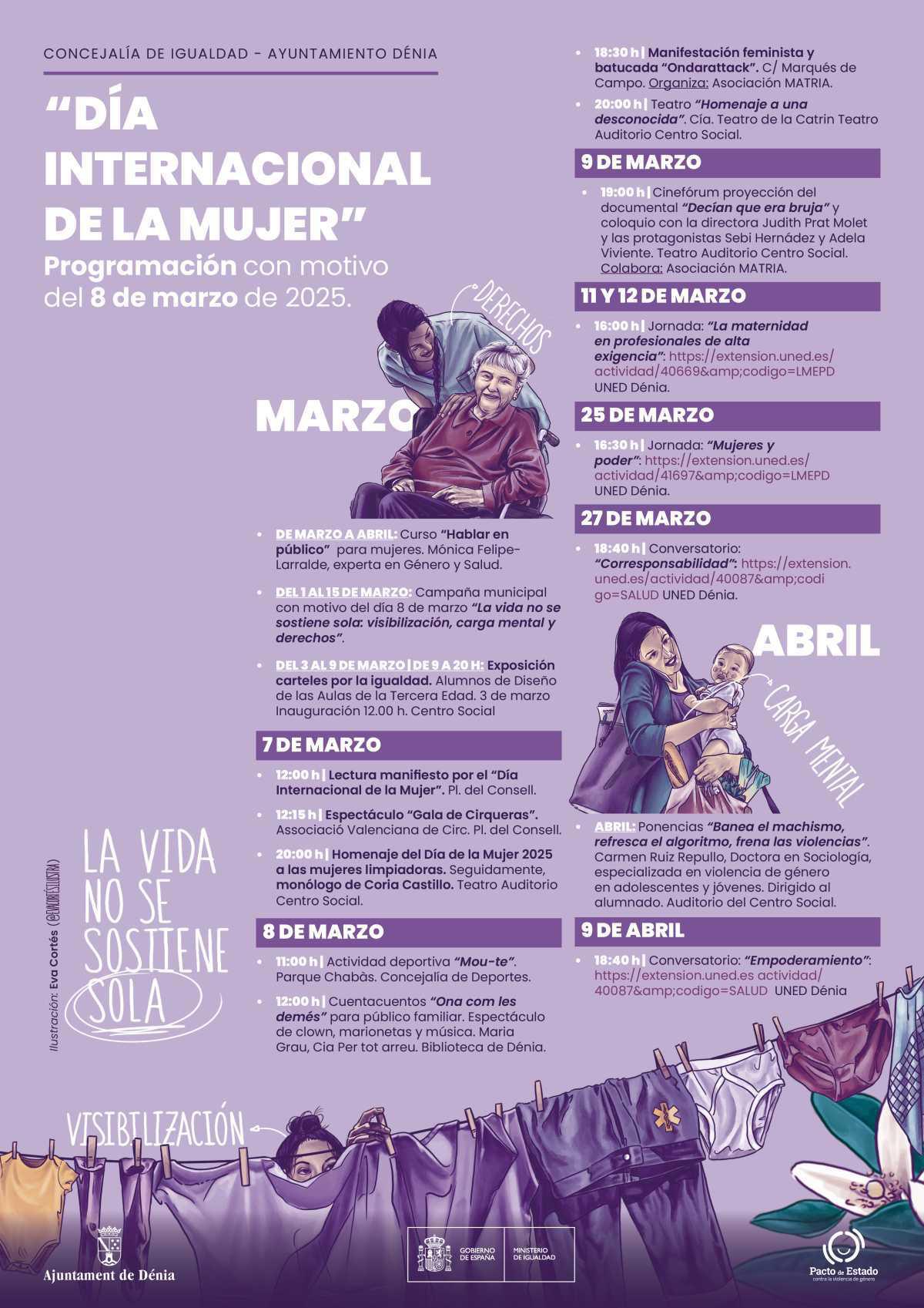 El trabajo no reconocido de la mujer será motivo del Día Internacional de la Mujer en Dénia
