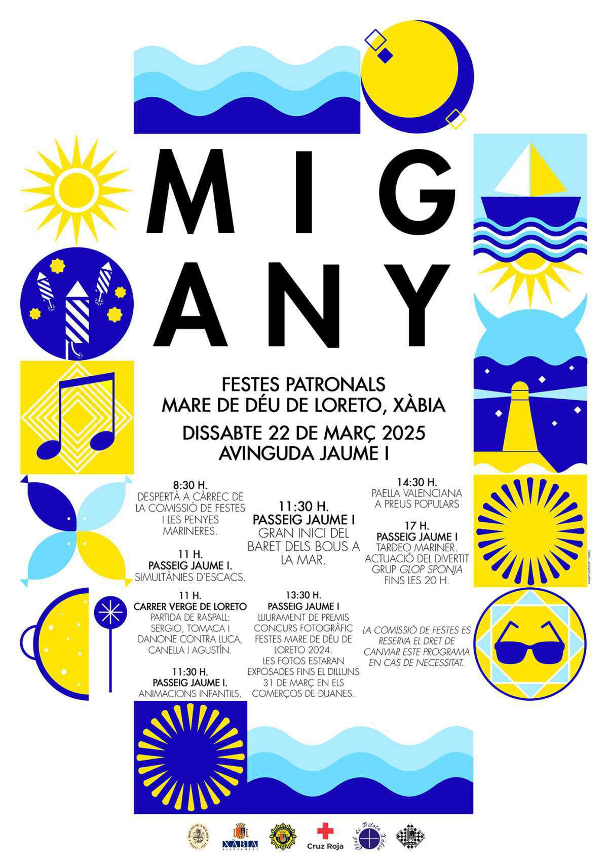 Programación de Mig Any de la Mare de Déu de Loreto de Xàbia Programación de Mig Any de la Mare de Déu de Loreto de Xàbia