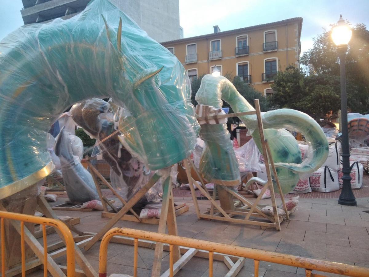 Comienza la Plantà de las Fallas de Dénia